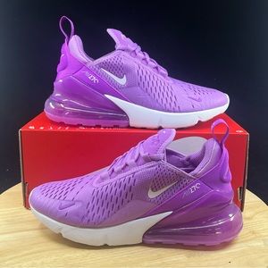 Nike Air Max 270 Rush Fuchsia/White 943345-501 Grade-School Multi Size